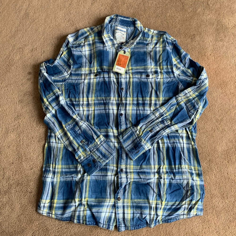 Blue/Yellow/White Flannel